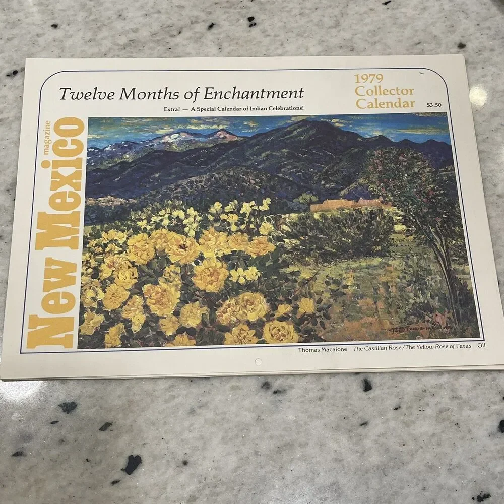1979 New Mexico Magazine 12 Months Of Enchantment Calendar Prints Read